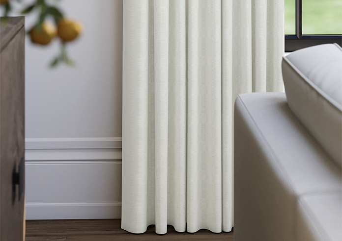 Akoya Faux Silk, Lustre Chalk - Made to Measure Curtains - Image 5